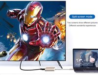 Adaptador USB C a VGA, Hub DE USB-C multipuerto con tipo C, PD, carga rápida de 60W y USB 3,0 para USB-C, portátil, tableta, teléfono inteligente