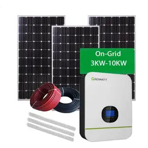 Panel surya 450 Watt, baterai terbaik untuk sistem tenaga surya 3 fase Inverter tenaga surya 1kva 100kw 200kw sistem tenaga surya rumah