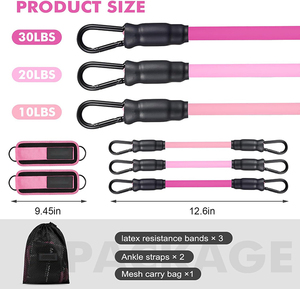 Fasce di resistenza alla caviglia con polsini glutei attrezzature per l'<span class=keywords><strong>allenamento</strong></span> <span class=keywords><strong>gambe</strong></span> fasce di resistenza per Kickbacks - Product Image 3