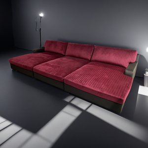 เฟอร์นิเจอร์โรงละครห้องนั่งเล่นวิลล่าแบบกำหนดเองทำ3.8เมตรเตียงโซฟานุ่มสบายโรงภาพยนตร์รวมโซฟาที่ทันสมัยชุดโซฟาสื่อ - Product Image 6