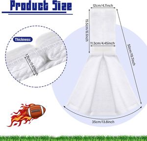 Serviette de football personnalisée en coton noir pour terrain de sport avec votre logo - Product Image 3