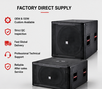 Subwoofer professionnel simple de 18 pouces, 600W AES, 2400W de crête, bobine vocale de 100 mm, façade en contreplaqué de bouleau de 18 mm, Bass Reflex, 8 Ohms, pour KTV, bars et clubs