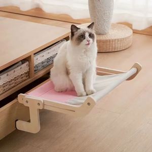Hamaca Ecológica para Gatos con Soporte de Madera Desmontable, Cubierta Extraíble y Diseño Transpirable - Cama Interior para Mascotas - Product Image 1