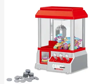 Catching toys mini claw machine mini electric toys doll coin for kids