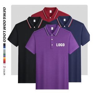 เสื้อโปโลโพลีเอสเตอร์ขายส่ง ปรับแต่งโลโก้ เสื้อยืดผู้ชาย เสื้อโปโลปักลายกอล์ฟ เสื้อโปโลโพลีเอสเตอร์สำหรับผู้ชาย - Product Image 1