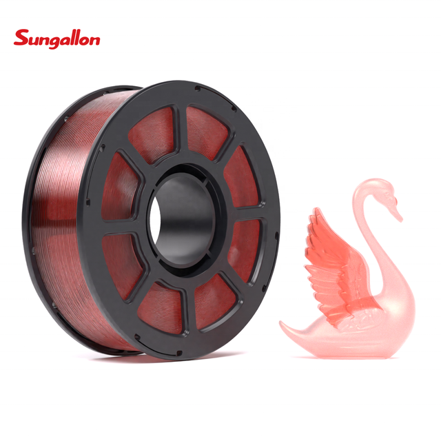 Sungallon Transparent PETG Filament High Toughness Compatible with Bambu Lab Series for High Speed Printing 1kg