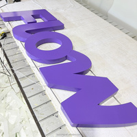 Enseignes lumineuses LED personnalisées rétroéclairées pour extérieur, lettres 3D en acier inoxydable pour entreprises, magasins, signalétique LED, panneau de signalisation, logo