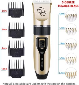 Tosatrice Professionale per Animali Domestici con Pettini Guida per Cani, Gatti, Cavalli e Altri Animali Domestici - Kit Toelettatura - Product Image 3