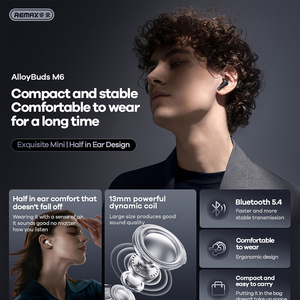 AlloyBuds M6 Zinc TWS Earphones Stereo Sound Touch Controls & Design <b>Wireless</b> Earbuds for Music Calls Zinc TWS Earph - Product Image 4