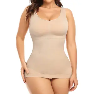 King Mcgreen Star Women Tummy Control Shapewear Racerback Top Seamless Body Sculpting Shaper High Neck Jumpsuit Overalls