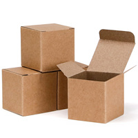 Mini boîte en papier carrée brillante, boîte à bonbons, biodégradable, pour bougies et petits cadeaux, pour l'emballage