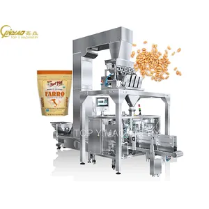 Top Y Automatic zipper bag weight and packing machine doy pack food grains corn packing machine