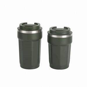 Mug à café simple en acier inoxydable 304, thermos portable pour voiture, cadeau de bureau, mug double usage - Product Image 3
