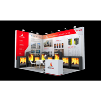 Diseño de Stand de Madera con Techo de Truss Premium para Exposiciones Globales en Europa, Estados Unidos y Medio Oriente