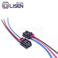 Connecteur IP67 4 broches 7N0972704 3AA972714, boîtier de contact plat noir pour VW Audi Skoda