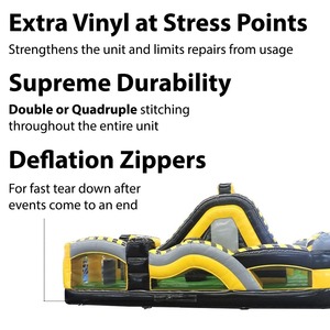 Pista de Obstáculos Inflable de PVC de la Marca Comercial ADS, Muro de Escalada, <span class=keywords><strong>Venom</strong></span>, Juego de 3 Piezas - Product Image 5