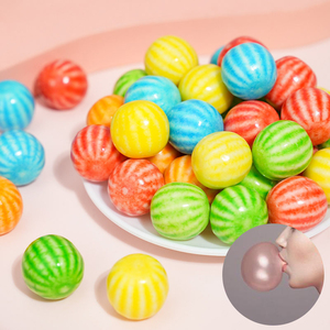 Gomme da Masticare Rotonde con Ripieno al Centro, Gusto Frutta, Mini Palline, Scatola Grande, Gusto Anguria, Multicolore - Product Image 4