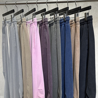 Pantalon de survêtement vintage pour homme, en coton, coupe ample, taille élastique avec cordon de serrage, jambe large, style streetwear décontracté, pour homme