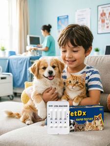 Kit de Pruebas Rápidas Veterinarias para Uso Doméstico, EHR/LYM/<span class=keywords><strong>ANA</strong></span>/BAB, Prueba Rápida para Gatos, Equipo de Diagnóstico Veterinario - Product Image 1