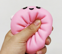 Chapeau de Noël Squishy à Rebond Lent avec Logo Personnalisé, Jouet Sensoriel Anti-Stress en Mousse PU en Forme de Pain, Idéal pour Cadeau Promotionnel