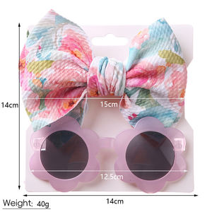 2025 nuovi occhiali da sole per bambini Set di archetti simpatici cartoni animati occhiali di protezione UV con fascia regolabile per ragazzi ragazze attività all'aperto - Product Image 6