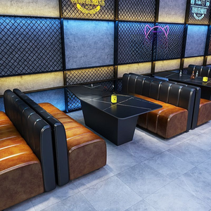 Bar à manger bar Table-chaise Ensembles Pub Salle privée Canapés KTV Table basse Combinaisons U/L En forme, mural pour les salons - Product Image 3