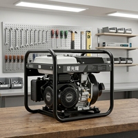 Groupe électrogène mobile insonorisé 10 kVA, 4x XGY-10, 400V/230V/220V, 50/60Hz, 24V CC, démarrage automatique, refroidissement par eau, 1800 tr/min, haute efficacité, 200A