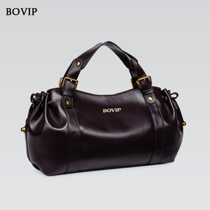 Sac fourre-tout T-101 marron foncé brillant avec poignée supérieure souple et fermeture éclair, imperméable, pour un <span class=keywords><strong>style</strong></span> <span class=keywords><strong>chic</strong></span> et décontracté au quotidien - Product Image 1
