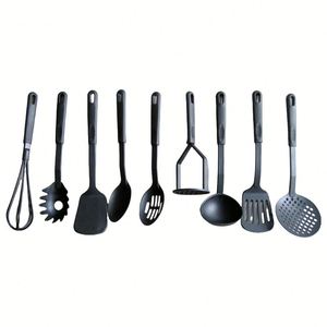 Juego de utensilios de cocina de nailon antiadherente para mayoristas: espátula ranurada, cuchara para sopa, espátula, servidor de pasta - Product Image 1