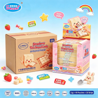 Kit DIY Permen Tofu Rasa Stroberi Sirup Selai Gula Bubuk Spatula Mini Campur dan Makan Permen Unik Paket Papan Permen Grosir
