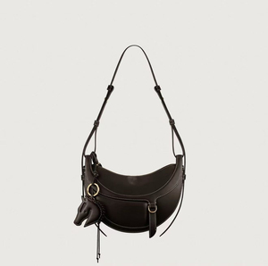 Nuova <span class=keywords><strong>Borsa</strong></span> a Mezzaluna in Vera Pelle con Chiusura a Cerniera, <span class=keywords><strong>Edizione</strong></span> <span class=keywords><strong>Limitata</strong></span> Anno Cavallo 2026, Minimalista ed Elegante per Donne - Product Image 2