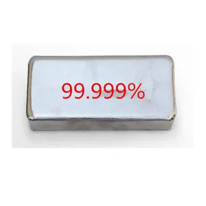 โลหะ 4N-7N 99.99% -99.999% Indium Ingot/จีนความบริสุทธิ์สูง indium Ingot/