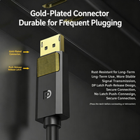 Câble Jasoz vers DP 1.2 4K Ultra HD Audio Vidéo Synchronisé avec Connecteur Plaqué Or pour PC, Moniteur, Téléviseur, Projecteur