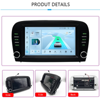 Mercedes-Benz SL R230 SL350 SL500 SL55 SL600 SL65 2001-2005 için Android 15 Carplay BT Multimedya Araç Çalar WiFi+4G