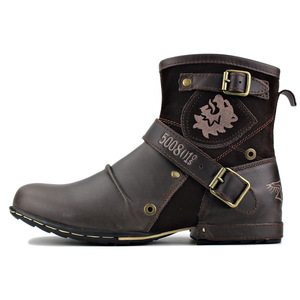 Bottes Chelsea Martin Mi-Montantes Tendance Homme en Cuir PU, Style Britannique Chic, Dernière Collection pour <span class=keywords><strong>Hiver</strong></span> et Été, Vente Chaude - Product Image 4