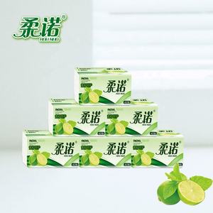 Rounuo OEM paquete suave tejido facial 100% pulpa de madera 2 ply - Product Image 2