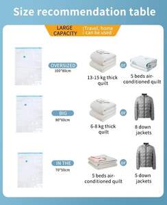 Sacs de rangement sous vide pour vêtements suspendus, personnalisés et colorés, les plus vendus en usine - Product Image 2