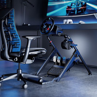 LRS15-BS02 support de roue de simulateur de course pliable avec fente de fixation de chaise support de volant Sim