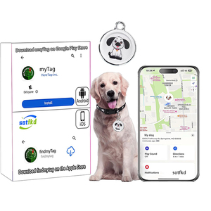 Mini traceur GPS étanche pour animaux de compagnie, dispositif anti-perte, localisateur en plastique <span class=keywords><strong>Airtag</strong></span>, compatibilité <span class=keywords><strong>iOS</strong></span> Apple, suivi, alarmes - Product Image 2
