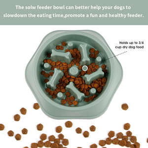 Vente en gros de bols anti-étouffement pour chiens, en plastique, antidérapants, adaptés aux voyages, pour chiens et mangeurs lents - Product Image 6