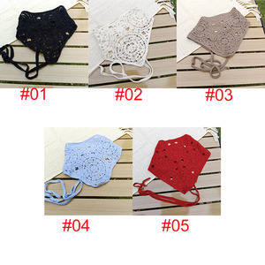Foulard Triangolare Vintage Lavorato all'Uncinetto, Bandana <span class=keywords><strong>per</strong></span> Capelli Traforata, Accessorio Retro <span class=keywords><strong>per</strong></span> Capelli, Fascia Bohémien <span class=keywords><strong>per</strong></span> Ragazze - Product Image 5