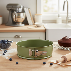 Scatola di 5 tortiera a forma di molla antiaderente linea di visione verde 24cm strumenti per torta Premium - Product Image 3