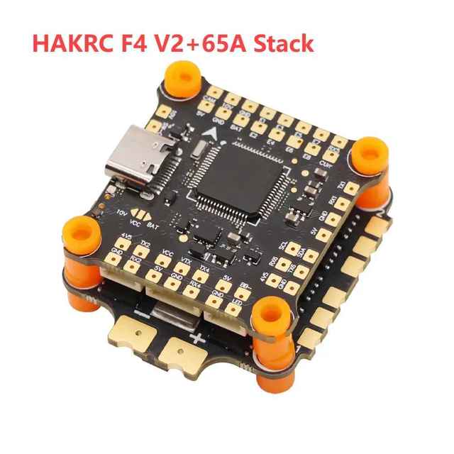 HAKRC F4 Flight Controller 65A 4in1 ESC Stack F405 30.5x30.5mm 2-6S Compatible for FPV Racing Drone