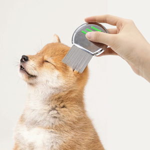 Tête en métal en acier inoxydable Anti Nit Terminator Toilettage Nettoyage Dissolvant Aiguille pour poux Élimination des puces Chiens Chats Cheveux Peigne pour animaux de compagnie - Product Image 6