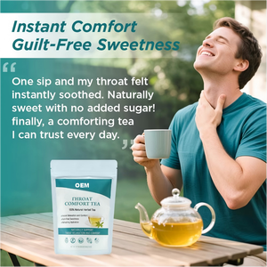 Té Herbal Natural OEM para la Garganta, Mezcla de Stevia, Balsamo de Limón y Tomillo, Relajación Instantánea, 16 Bolsitas de Té, Caja de 48g - Product Image 4