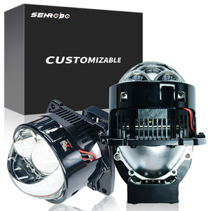 Senrobo L28 Thiết Kế Mới Nhất LED Ống Kính Đèn Pha 75W Công Suất Cao Tự Động Đôi Trực Tiếp Tia Bi LED Laser Chiếu Xe LED Đèn Pha - Product Image 2