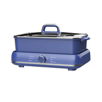 Casserole électrique à double saveur pour la cuisine domestique, grande capacité de 6 L