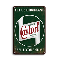 Enseignes personnalisées en étain pour garage Plaques métalliques rétro vintage pour voiture Plaque publicitaire pour moto Affiche d'artisanat pour la vente en gros