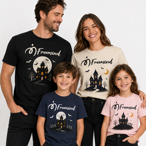 Camiseta unisex con estampado vintage de cementerio de gatos negros para Halloween, camiseta ligera de manga corta con cuello redondo, camiseta diaria para temporada espeluznante - Product Image 3