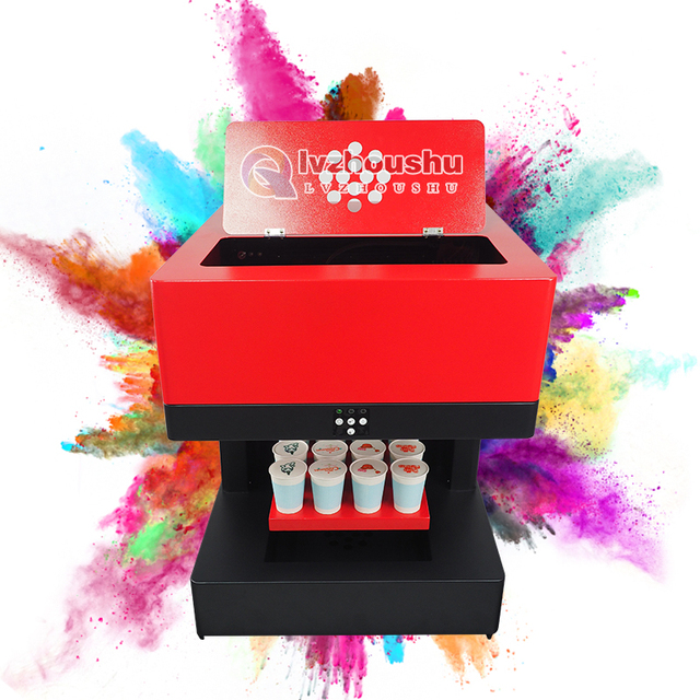 Automatic Printing Size 32*32cm 3D Food Coffee Cake Printer with Edible Ink CE Certified Flatbed Inkjet Paper Printer